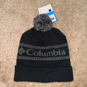 Columbia Black and Gray Beanie